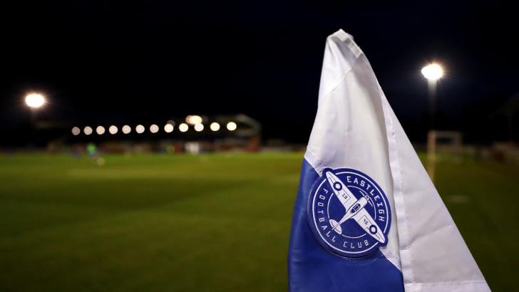 A corner flag at Eastleigh FC